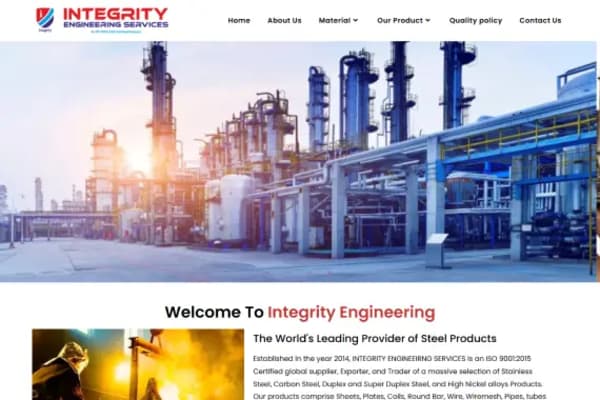 Integrity website designed by Nexgeno