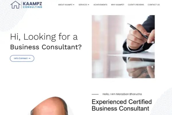 Kaampz Consulting website designed by Nexgeno