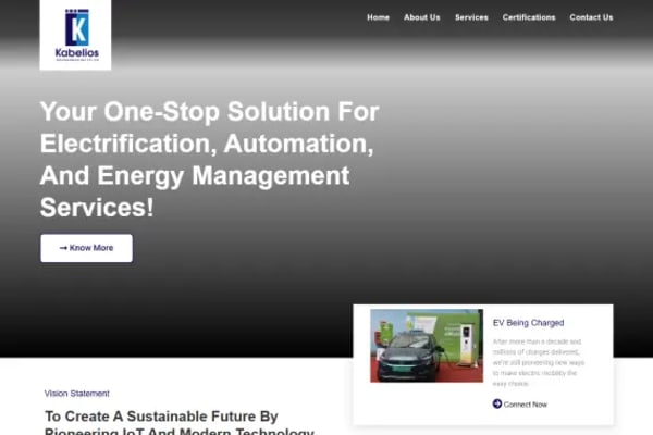 Kabelios website designed by Nexgeno