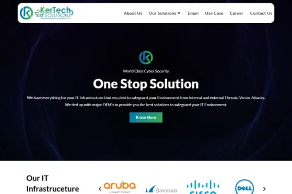 Kertech website designed by Nexgeno
