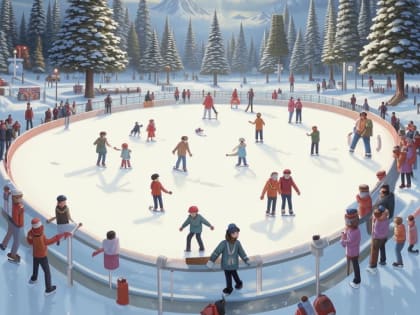 Катки в зимние каникулы работают для детей бесплатно