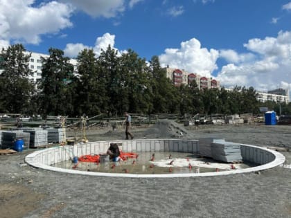 Благоустройство сквера в Челябинске завершится на следующей неделе