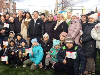 В Копейске открыли новую спортивную площадку