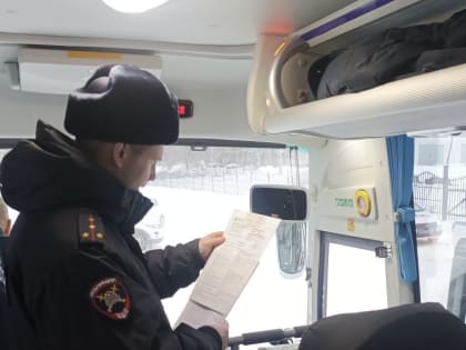 Сотрудники госавтоинспекции проверяют все автобусы, которые перевозят детей в загородные центры и резиденцию Деда Мороза