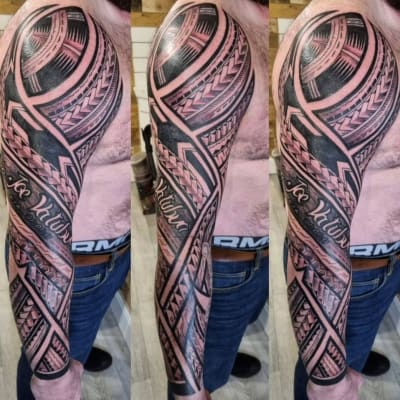 Polynesian Sleeve - Polynesian Tribal tattoo
