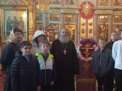 Празднование престольного праздника в Крестовоздвиженском храме на Волге