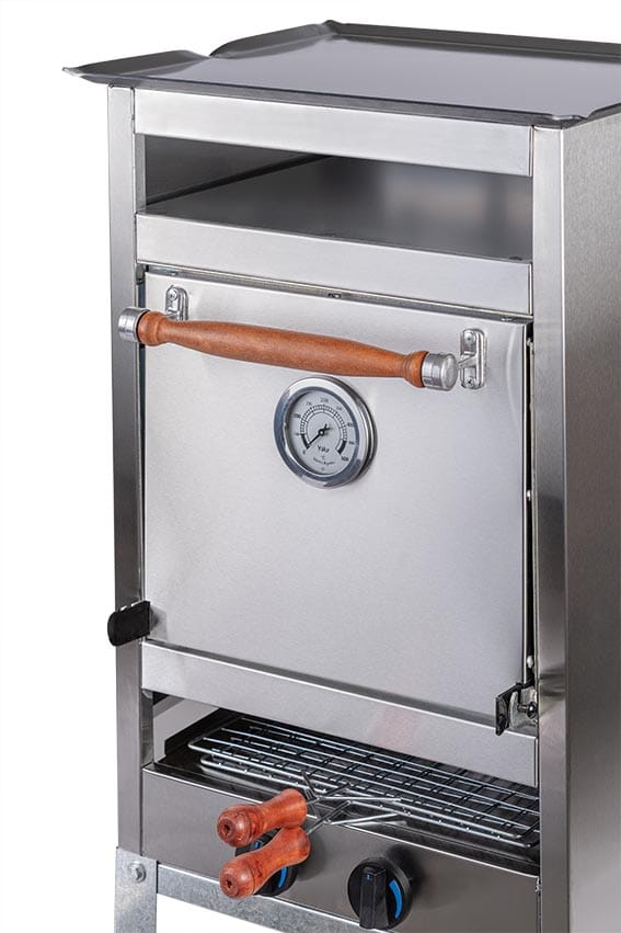 Horno A Gas Pizzero 3 Moldes Con Plancha y Carlitera