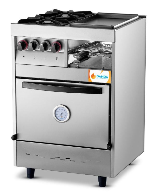 Cocina A Gas Múltiple 2 Hornallas Puerta Lisa.