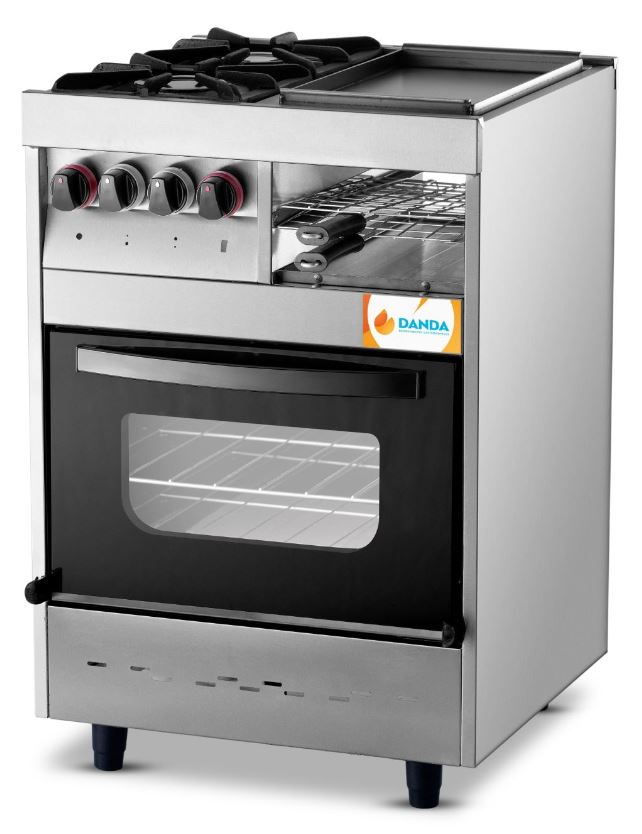 Cocina Múltiple A Gas 2 Hornallas Puerta De Vidrio.