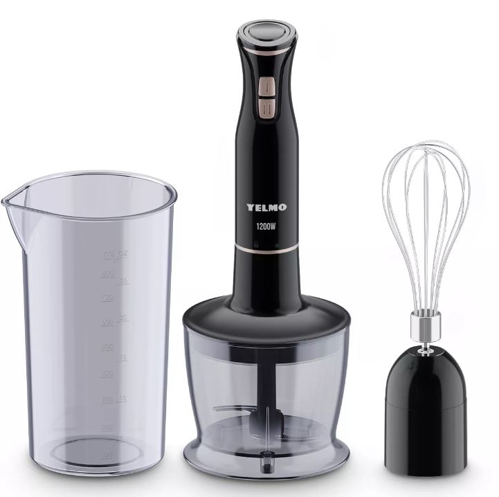 Minipimer Con Batidor + Vaso Medidor Yelmo.