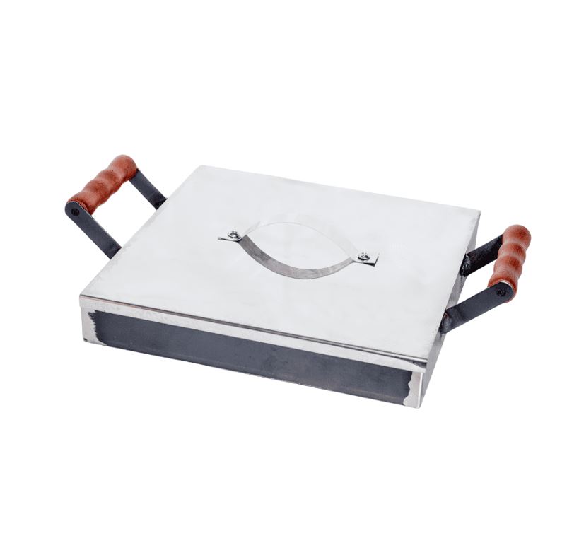 Plancha Bifera 30 x 30 x 5 cm Con Tapa