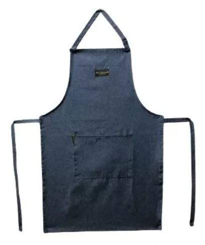 Delantal Cocina Jean Liso Unisex.
