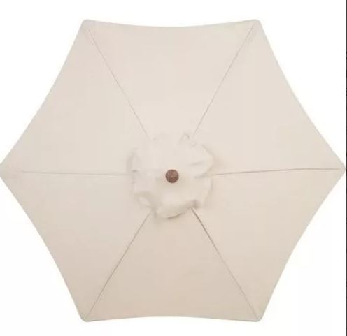 Sombrilla Estructura de Madera  2,5m ø color crudo liso