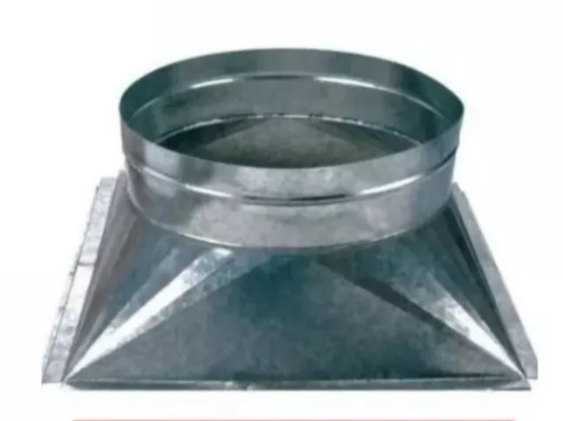 Base Para Extractor De Aire Eólico Galvanizado de 20 Pulgadas