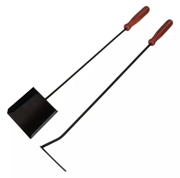 Kit Parrillero x 2 Palita Y Atizador