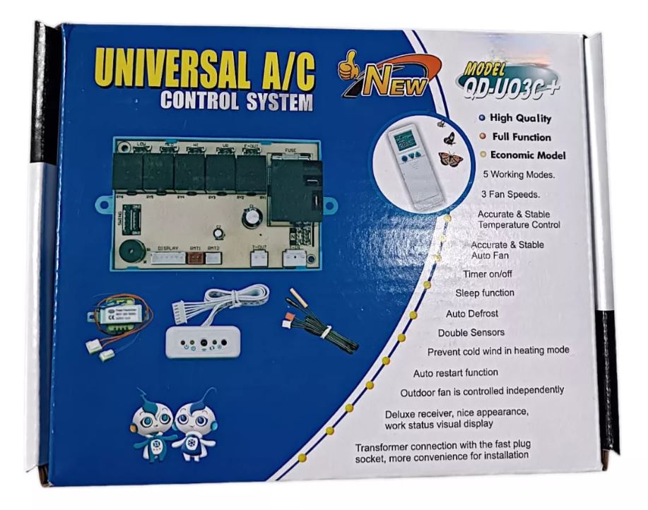 Plaqueta Universal Aire Qd-u03c+ 3 Velocidades Con Relay