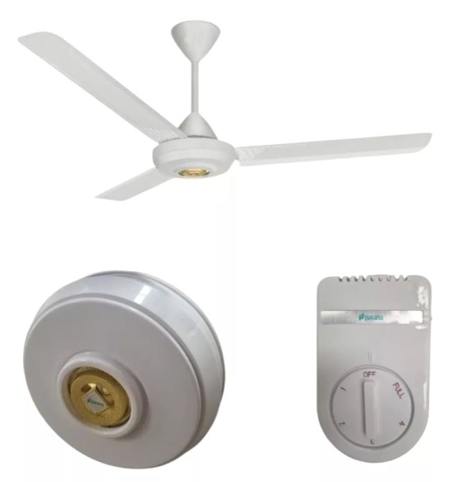 Ventilador De Techo 56 Pulgadas 3 Aspas Metálicas