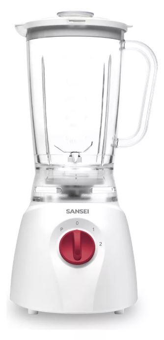 Licuadora Sansei Jarra Plástica de 1.5 L 450w Cuchillas Acero Inox