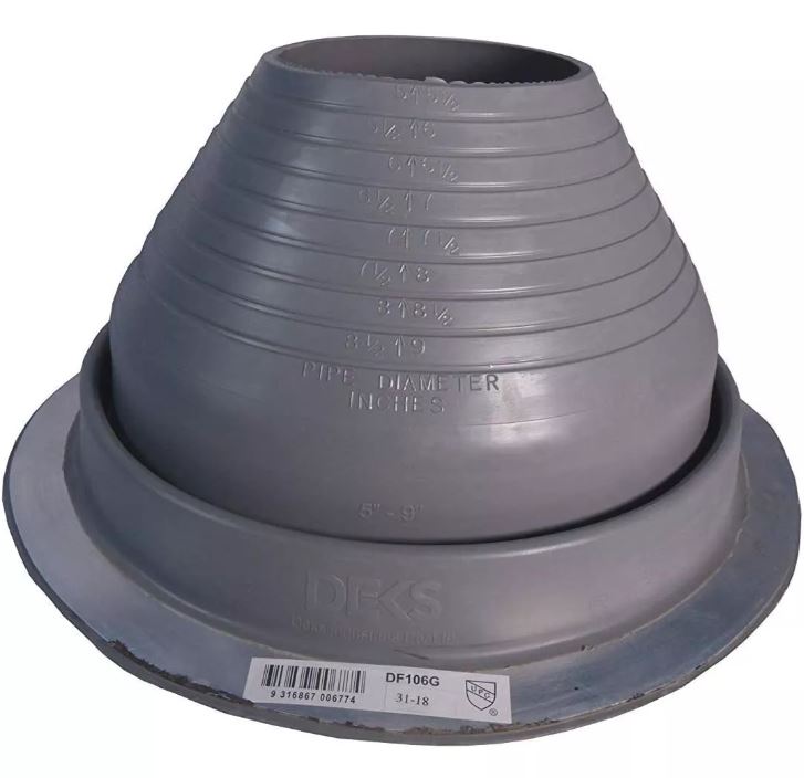 Pasatecho Dektite Original P/Chapa De 7" a 13" Epdm