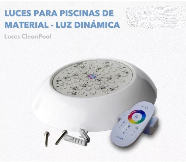 Kit Luces RGB Para Pileta De Material O Fibra De Vidrio (2 luces + controlador)