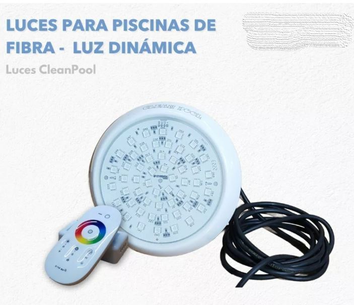 Kit Luces RGB Para Pileta De Material O Fibra De Vidrio (2 luces + controlador)