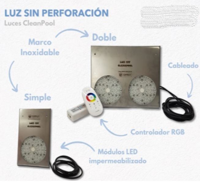 Luz Para Skimmer Sin Perforación