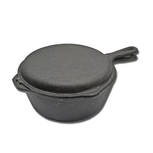 Cacerola Con Mango Y Tapa Sartén Doble Uso 3,5 lt.