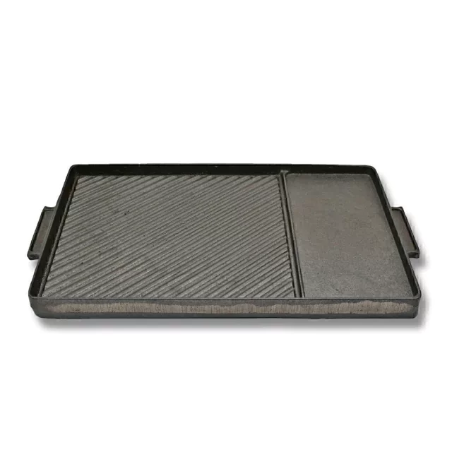 Plancha Grillada Y Lisa Rectangular 44 x 27,5 cm Fundición - SO | Jotaté Climatización