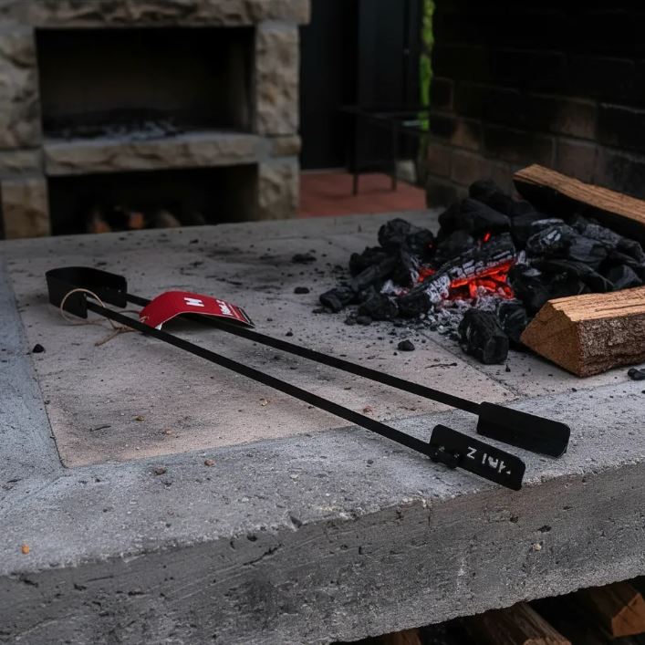Pinza Para Carbón O Leña De Hierro.