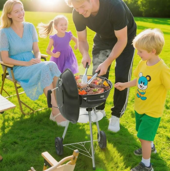 Parrillero A Carbón Kettle Charcoal Grill 18''
