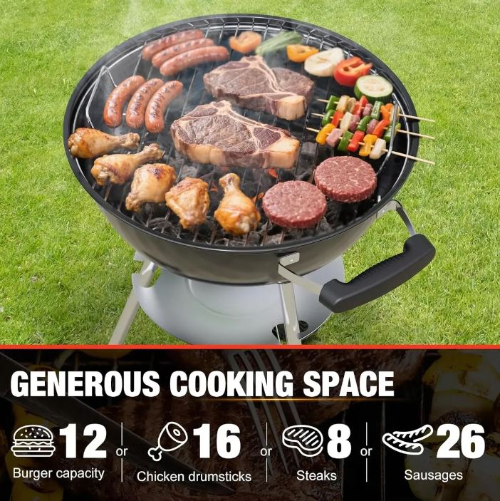 Parrillero A Carbón Kettle Charcoal Grill 18''