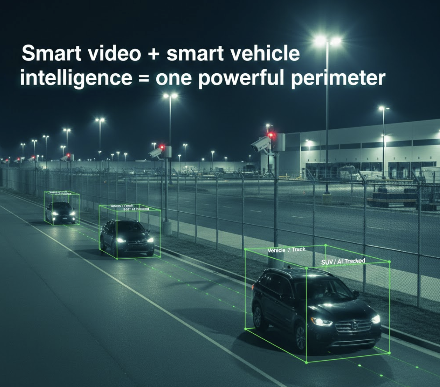 Security camera mounted on building exterior