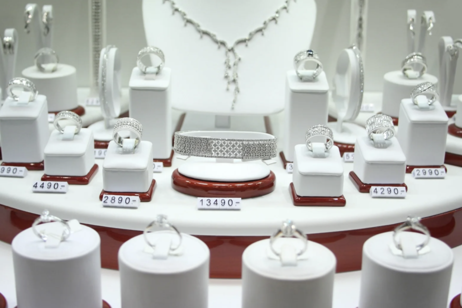 Jewelry counters & pharmacies