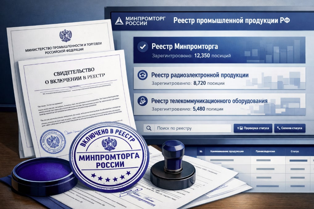 Реестр Минпромторга: преимущества статуса российского производителя