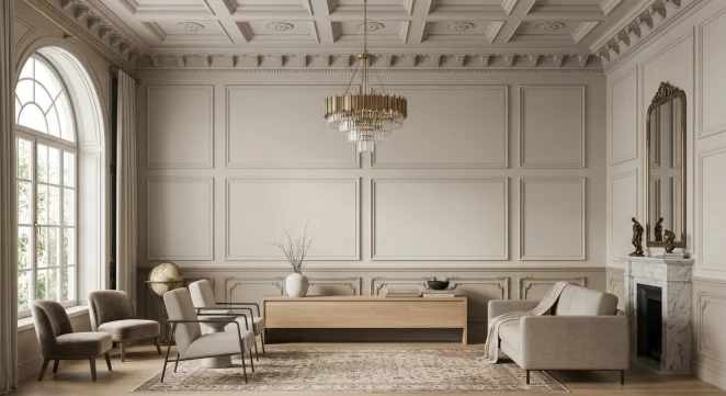 How to Match Decorative Molding with Wall Color and Furniture