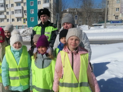 Госавтоинспекция Губахи и ЮИД  провели профилактическую акцию «Безопасные весенние каникулы»