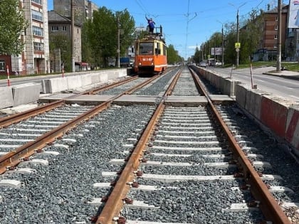 Реконструкция трамвайных путей на улице Мира в Перми завершится в ноябре