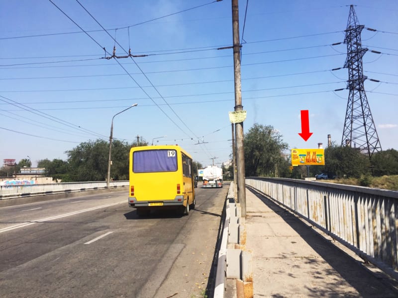 Запоріжжя - Сєдова вул. - Південне шосе, біля залізничного мосту, з центру
