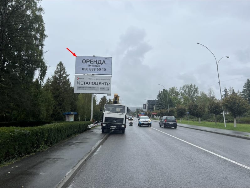 м.Надвірна -  вул.Соборна, напрямок до м.І.-Франківськ