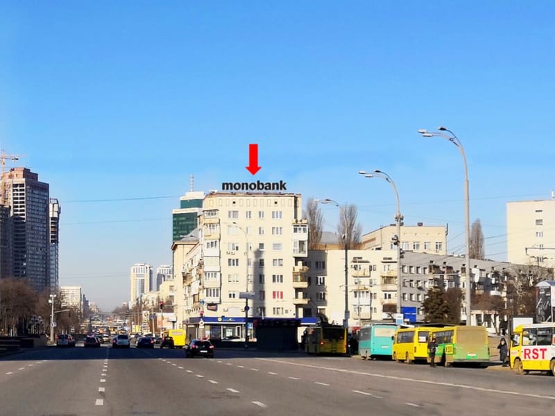Бровари - Дахова конструкцыя Перемоги пр., 2, в бік ст. м. "Політехнічний інститут"