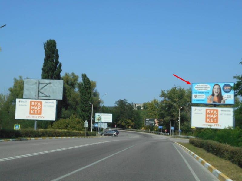 Обухів - м. Обухів, вул. Київська, 168-К, заїзд до АТБ, в напрямку Києва, Українки, верх