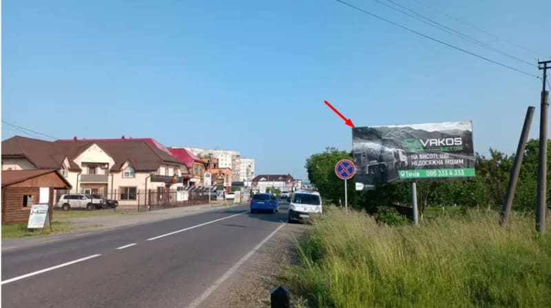 Солотвино - вул.Спортивна, ( переїзд ) в сторону м.Мукачево