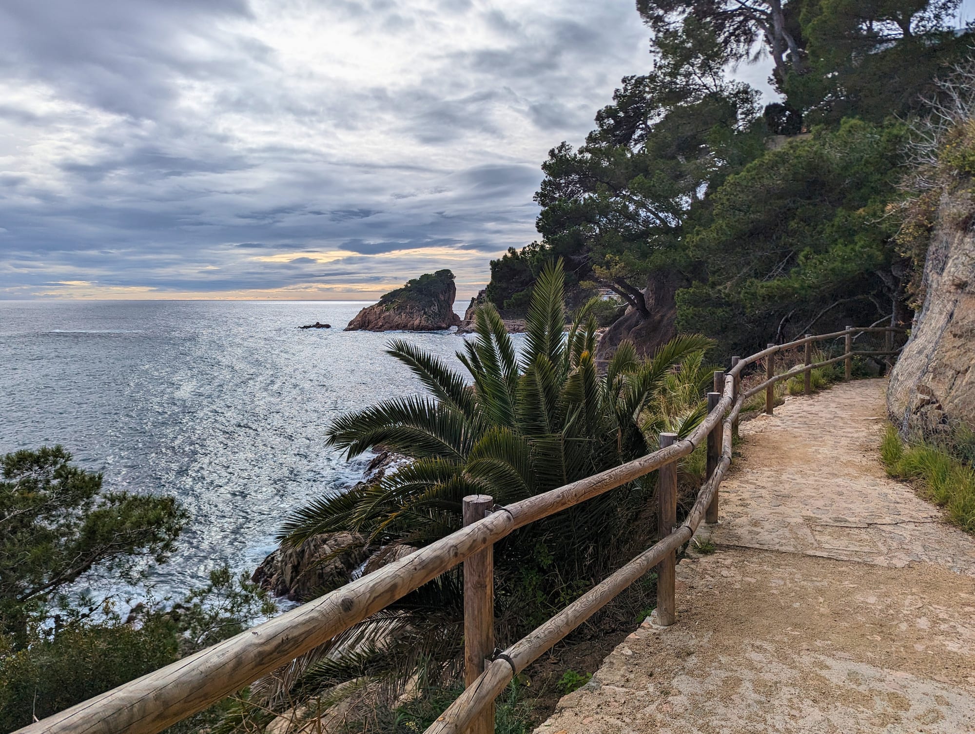 walking route in Blanes