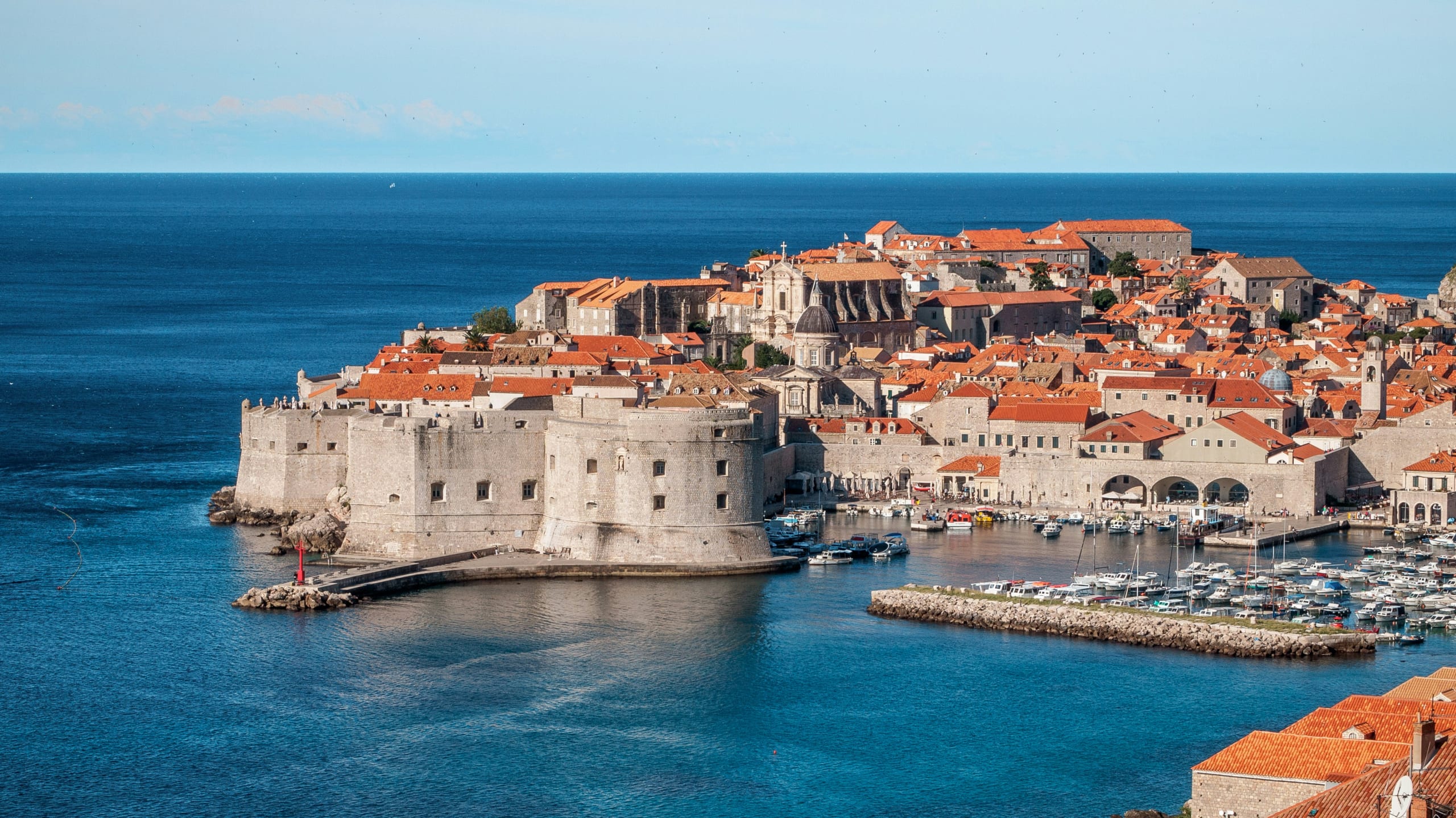 aerial view of kings landing in croatia