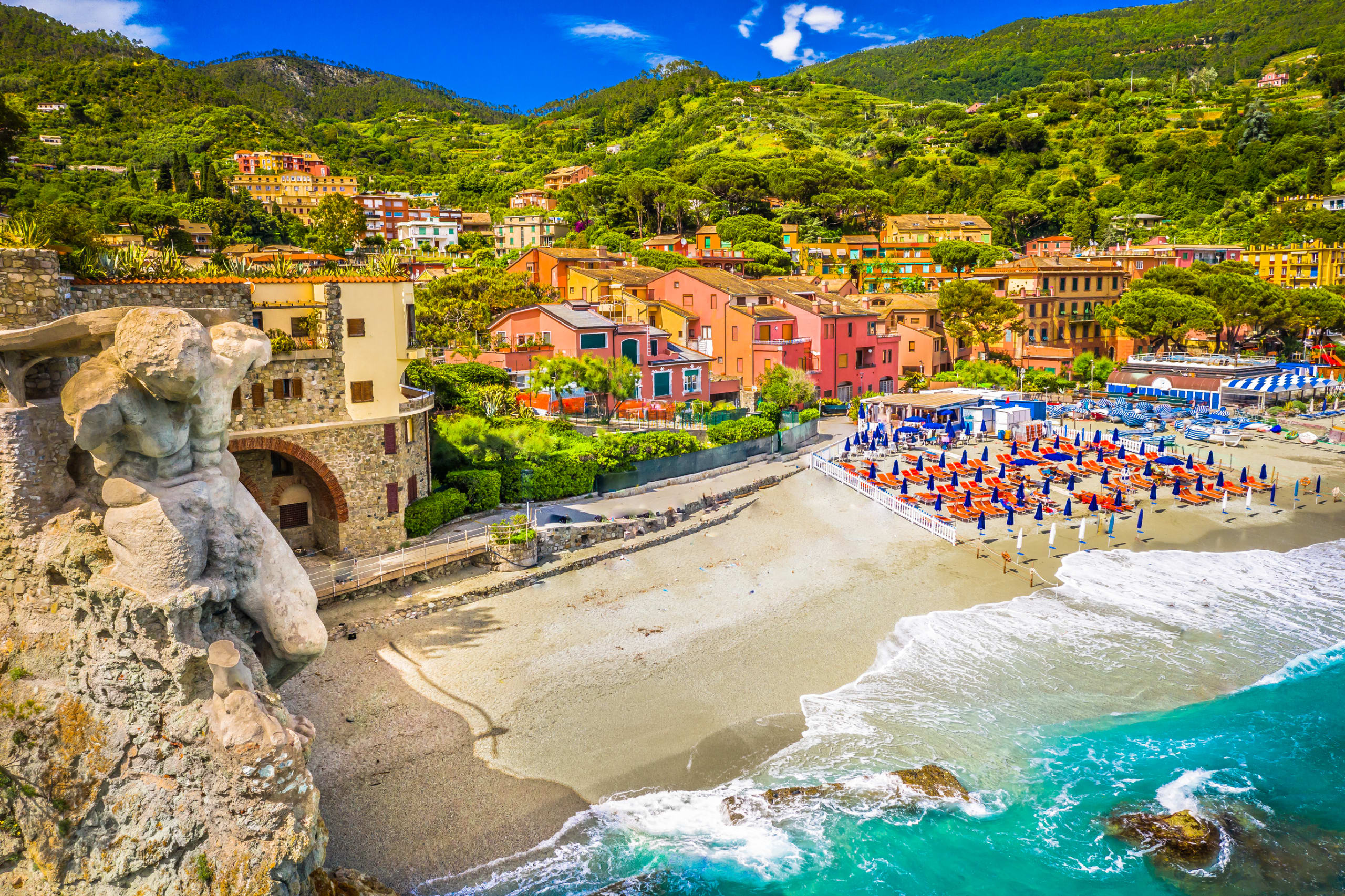 Aerial View of Monterosso al Mare, Cinque Terre, Italy