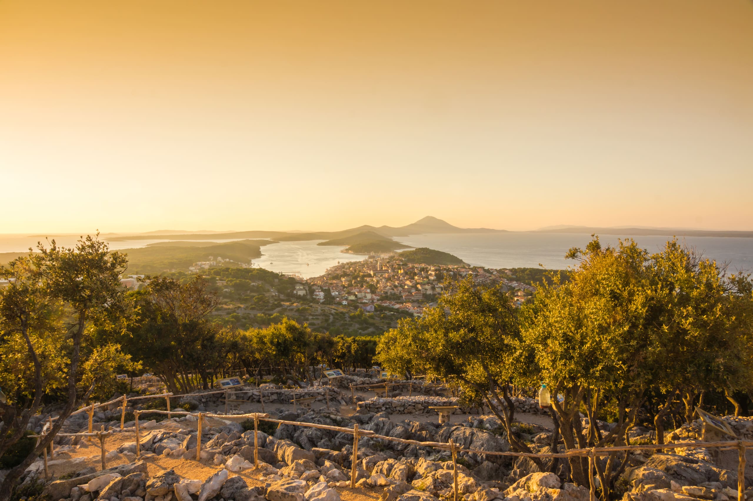 Panoramic view of Mali Losinj, Croatia