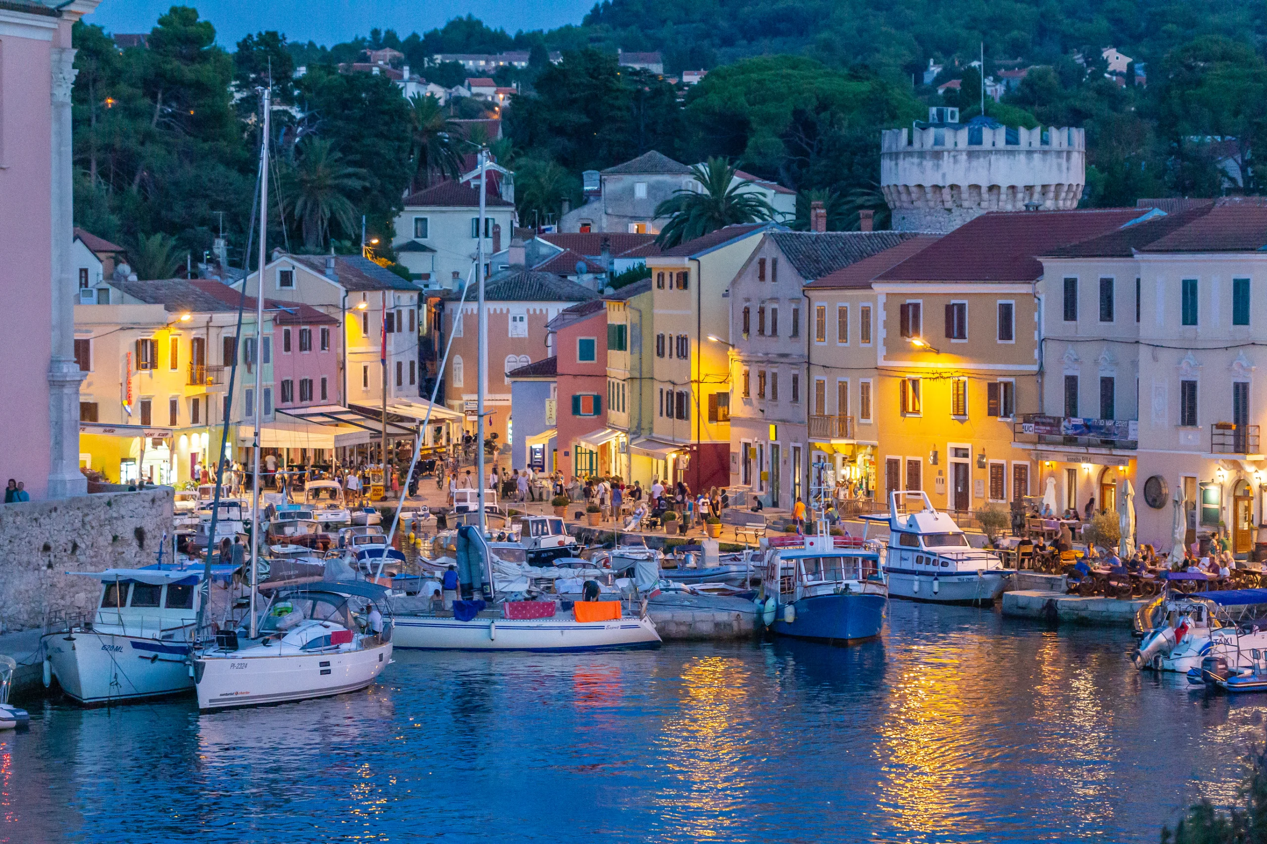 Summer time in Croatia, awsome Losinj Island, beautifull Veli Losinj