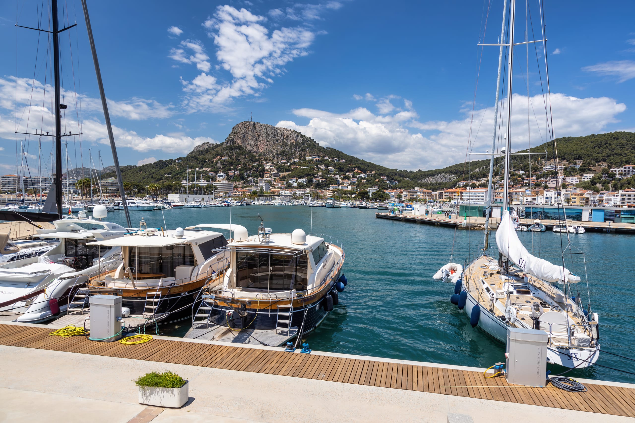 Beautiful summer picture from a small Spanish town in Costa Brava