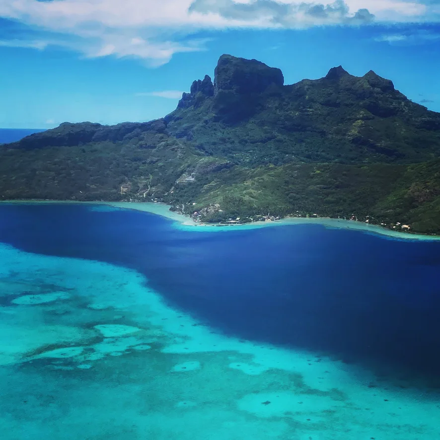 Flight over Bora Bora