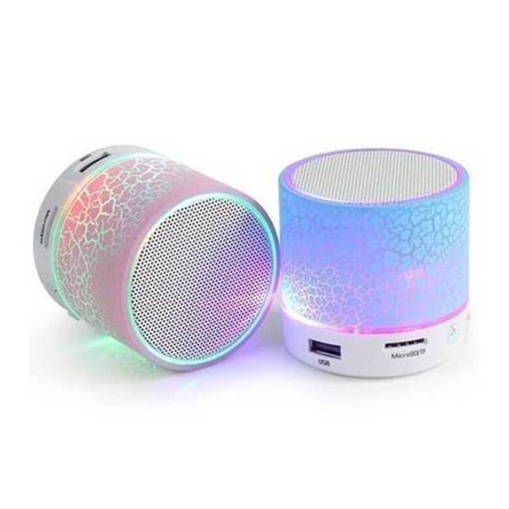 Mini Portable Bluetooth & Rechargeable Speaker with Light - Multi Color